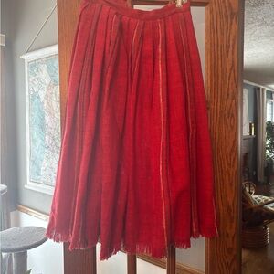 Elegant Red Women's Skirt
